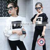 Teenager Girls White Sweater Long Sleeves Black Ruffle Sleeves Shirt for Fall Kids Girls Fashion Casual Top 5-9years thumbnail-1