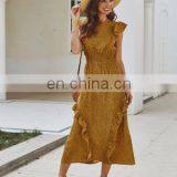 Independent Designer Women's Clothing Brand Explosion Models 2020 Spring and Summer New Ruffled Dress thumbnail-2