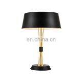 Best Price Wholesale Modern Hotel Bedside Black Metal Desk Table Lamp thumbnail-4