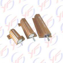 YINGFAN Golden Aluminum Shell 50W High Power Fixed Resistor for Load thumbnail-3