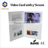 Hardcover Video Business Card With OEM Tft Screen Lcd Video Brochure thumbnail-3