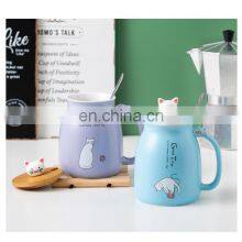 Cute Tea Designer Logo Custom Stainless Steel Ceramic Coffee Travel Mug thumbnail-4