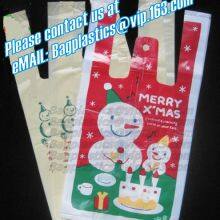 100% Biodegradable And Compostable T-Shirt Bags/Vest Carrier PE Plastic Bag, Vest Carrier Plastic T-Shirt Shopping Bag thumbnail-4