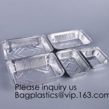 Rectangular Aluminium Foil Food Container, Airlines Fast Food Delivery, Reheating, Baking, Roasting, Meal Prep, to-Go