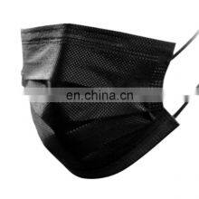 3 Ply Face Mask BFE 95% BFE99% Face Masks Earloop Black