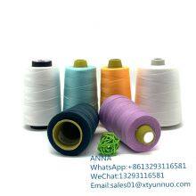Высокопрочная швейная нить из 100% пряденного полиэстера с индивидуальными цветами