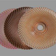 Wholesale Hand Made 13 Inches Red And Gold Banquet Wedding Glass Charger Plates thumbnail-5