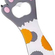 Cute Cat Paw Bottle Opener Magnet,Refrigerator Magnet Silicone Metal Bottle Opener for Beer Coke Bartender Kitchen Barware Metal Novelty