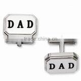 Factory Cost 925 Silver DAD Cuff Links thumbnail-1