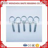 Cable Tie China Manufacturer M8 Zinc Plated Locking Pin, Hitch Pin ,roldign-up Pin ,clip Single Winded thumbnail-3