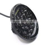 7inch Daymaker LED Projector Headlight With Chrome Round Mounting Extension Trim Bracket Ring for Harley Davidson thumbnail-2