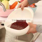 Q021 Wholesale Plastic Rice Washing Basket / Rice Washing Bowl/drain Basket thumbnail-2