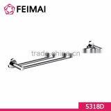 Chrome Brass Magnetic Double Towel Bar Rail Rack Holder