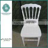 White Color Polycarbonate Resin Wedding Chiavari Napoleon Chair