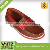 Teenager Rubbing-Free Better Quality Pu Leather Flat Boat Shoes