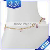 18K Gold Plated Stainless Steel Foot Jewelry Anklet Chain Gold Chain Design for Girls thumbnail-3