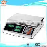 High accurate stainless steel digital electronic pricing scale(YY-926)