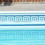 Mosaic Border Pattern for Swimming Pool Wall