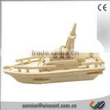 Kids DIY Lifeboat Wood 3D Puzzle thumbnail-1