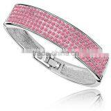 Elegant Women Hand Jewelry Plated Gold Tube Bangle thumbnail-5