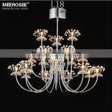 Chrome Color Iron Low Ceiling Chandelier Modern MD81485 L18