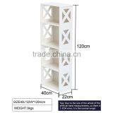 GJ-YJ12040 Modern Life Furniture Waterproof Bookcase Storage Shelf White Book Shelf thumbnail-6