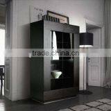 Wooden with glass door wine cabinet (SM-D04A)