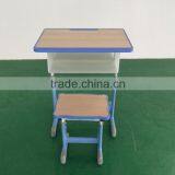 Adjustable School Desk and Chair School Furniture School Desk With Bench HXZY045 thumbnail-5