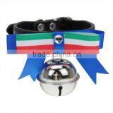 Dogs Puppy Cat Adjustable PU Leather Pet Collar With Bell Bowknot Neck Strap thumbnail-5