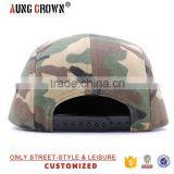 Custom 5 Panels Snapback Caps/cool 5 Panel Cap/camo 5 Panel Camp Cap Flat Brim thumbnail-4