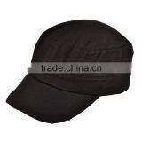 Washed Cotton Twill Charcoal and Black Manufactures Caps Military thumbnail-4