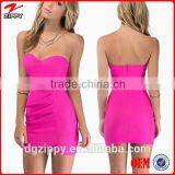 2016 Designer-one-piece-party-dress off Shoulder Backless Pleated Evening Dress thumbnail-1