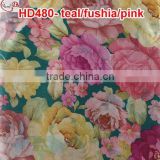 HD480-teal/fushia/pink New arrival Fashion plain mulit color flower head tie