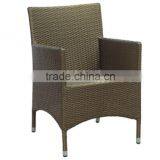 Black Unfolding Outdoor Rattan Chair With Arms thumbnail-5
