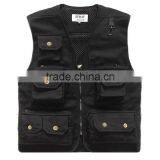2015 New Spring and Autumn and Winter Men's Casual Sports Vests for Photograher Male Denim Sleeveless Jacket for Hunting Vests thumbnail-1
