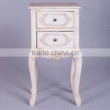 Rustic Furniture Bedside Table Night Stand Cheap White Nightstand thumbnail-3