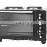 30L cheapest price toaster oven with two hotplates convectional oven for bread making for sale