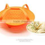 Non Stick Microwave Silicone Vegetable Steamer Basket Insert Cooking Pot thumbnail-5