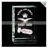Newly 3d Laser Crystal Glass Cube With Your Logo Engraving