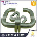 Modern Simple Stainless Steel Tube Door Handle With Oval Escutcheon thumbnail-1
