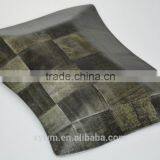 Black Woven Wooden Serving Tray and Plate thumbnail-4