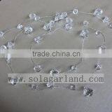 1.2M Crystal Diamond Drop Beaded Branch Wire Acrylic Bead Garland Crystal Beads Wedding Table Decorations thumbnail-2