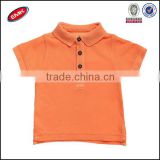 short sleeve of blank orange kids polo shirts wholesale