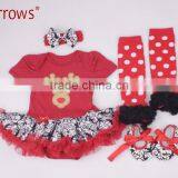 Western Girls Outfits 2016 New Years Children Clothing Set Kids Christmas Clothes for Cute Baby Girl thumbnail-5