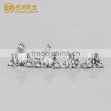 Fashion Geometric Figure Sterling Silver Gemstone Stud Earrings for Stylish Women thumbnail-1