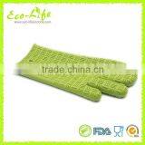 Longer 34cm Ticker 230G 3 Fingers Kitchen Silicone Oven Mitt, BBQ Gloves thumbnail-2