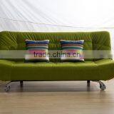 Factory Direct Selling Green Color Folding Sofa Bed With Good Design thumbnail-2