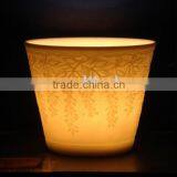 Porcelain Green Tree Candles Holder-40086U thumbnail-1