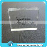 Custom Perspex Logo Block Clear Acrylic Block
