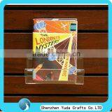 Slatwall Acrylic Shelf Clear Wall Mounted Plastic Slatwall Display Shelf for Brochure thumbnail-1
